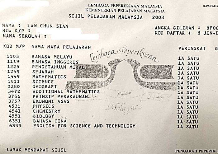 Academic certificate